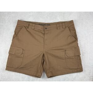 Duluth Trading Shorts Mens 48 Brown Flex Fire Hose Cargo Carpenter Utility Work
